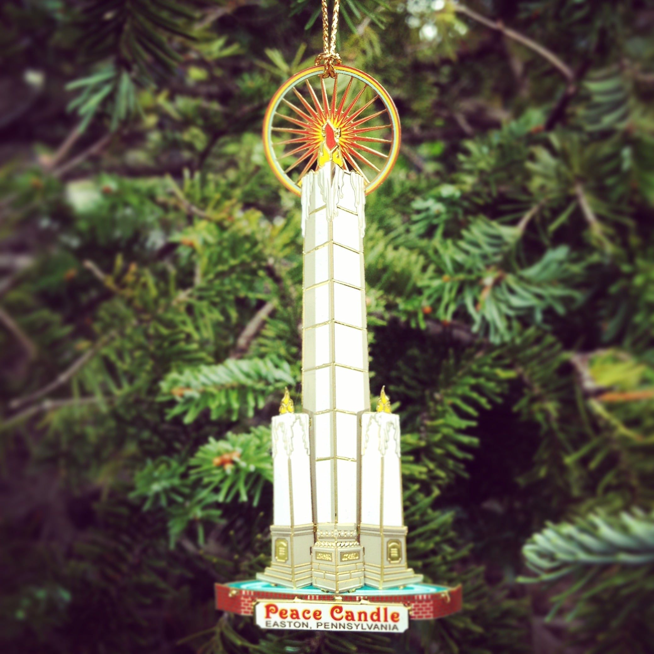 Easton Peace Candle Ornament | Shop Downtown Easton